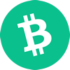 Logo oficial da criptomoeda Bitcoin Cash (BCH)