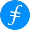 Logo oficial da criptomoeda Filecoin (FIL)