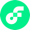 Logo oficial da criptomoeda Flow (FLOW)