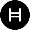 Logo oficial da criptomoeda Hedera (HBAR)