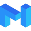 Logo oficial da criptomoeda Polygon (MATIC)