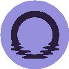 Logo oficial da criptomoeda Moonbeam (GLMR)