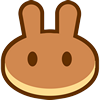 Logo oficial da criptomoeda PancakeSwap (CAKE)