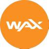 Logo oficial da criptomoeda WAX (WAXP)